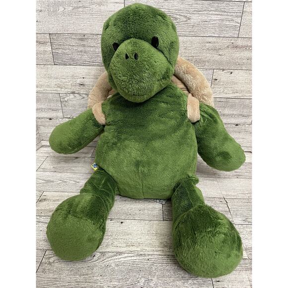 Build-a-Bear 17" TURTLE w/ Shell Backpack Plush Hidden Zipper Pouch Tortoise BAB - Picture 1 of 10